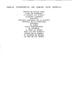 Jorge Luis Borges Obras Completas Tomo I PDF | PDF | Poesía | Clásicos