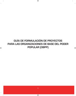 1
GUÍA DE FORMULACIÓN DE PROYECTOS
PARA LAS ORGANIZACIONES DE BASE DEL PODER 
POPULAR (OBPP)
