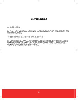 2
CONTENIDO
A. BASE LEGAL
B. PLAN DE INVERSIÓN COMUNAL PARTICIPATIVA (PICP) APLICACIÓN DEL 
CICLO COMUNAL
C. CONCEPTOS BÁSICO