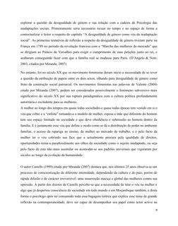 explorar a questão da desigualdade de género e sua relação com a cadeira de Psicologia das
inadaptações sociais. Primeirament