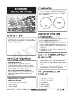 Class 12 Biotechnology Notes PDF | PDF | Molecular Cloning | Polymerase ...