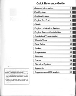 Kawasaki ZX-9R (ZX900-B1 - 4) '94 A '97 - Service Manual | PDF