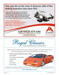 10 March 2017
www.completekitcar.co.uk (http://www.completekitcar.co.uk)
The Shipyard, Upper Brents, Faversham, Kent ME13 7LB