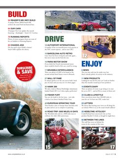 March 2017 5
www.completekitcar.co.uk (http://www.completekitcar.co.uk)
12 AUTOSPORT INTERNATIONAL
A number of kit car manufa