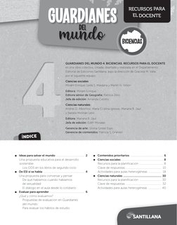 GUARDIANES DEL MUNDO 4. BICIENCIAS. RECURSOS PARA EL DOCENTE 
es una obra colectiva, creada, diseñada y realizada en el Depar