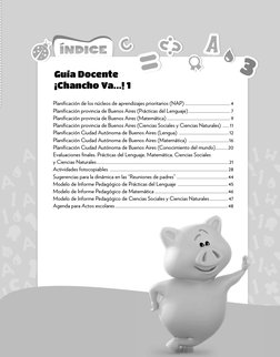 Planificación de los núcleos de aprendizajes prioritarios (NAP) .....................................4
Planificación provinci