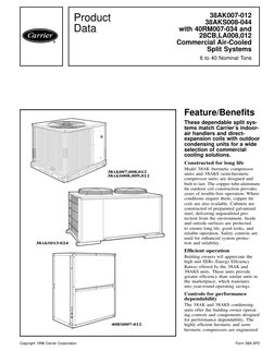 Carrier 38ap | PDF | Air Conditioning | Thermostat