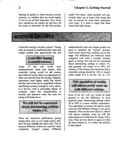 r 
• 
2 
bearing on quality or other business consid-
erations, so whether they are tuned tightly 
or not is not all that imp