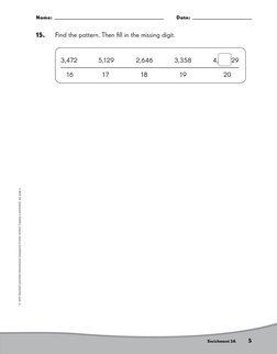 Name:   
 
Date:  
5
Enrichment 3A
© 2009 Marshall Cavendish International (Singapore) Private Limited. Copying is permitted;