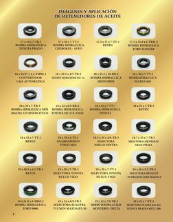 2         
17 x 34 x 7-TR-3
BOMBA HIDRAULICA
TOYOTA PRADO
17 x 36 x 7-TT-1
BOMBA HIDRAULICA
CHEROKEE - AVEO
18 x 30 x 7-TT-1