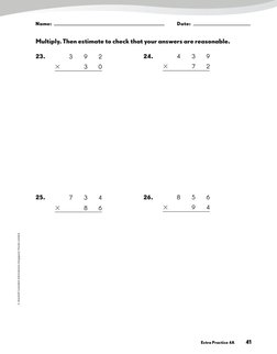Chapter 3 Extra Practice Pages | PDF