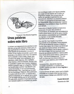 Fundación Vida Silvestre Argentina
Unas palabras
sobre este libro
Lo primero que seguramente les extrañará al abrir
este libr