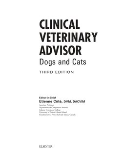 1 Clinical Veterinary Advisor - Dogs and Cats 1-100 - Removed