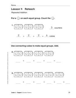 Reteach Into Math 2nd Grade Reteach CH 2 | PDF | Matrix (Mathematics) | Mathematics