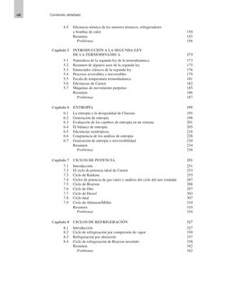 Contenido detallado
viii
4.5 Eficiencia térmica de los motores térmicos, refrigeradores
y bombas de calor
150
Resum