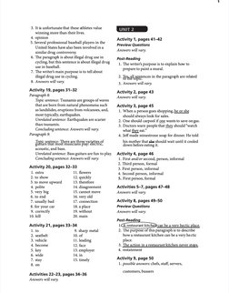 1
z UnIT
UnIT 2
Activity 1, pages 41–42
Activity 1, pages 41–42
Preview Questions
Preview Questions
Answers will vary