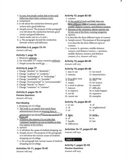 3
Activity 12, pages 82–83
Activity 12, pages 82–83
1. runners
1. runners
2.
2. In the world
In the world of trac