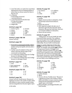 7
Activity 10, page 155
Activity 10, page 155
1. For instance
1. For instance
2. also
2. also
3. so that
3. so that