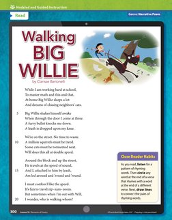 Read
Modeled and Guided Instruction
300
Lesson 19  Elements of Poetry
©Curriculum Associates, LLC  Copying is not permitted.