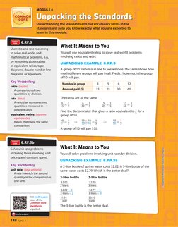 my.hrw.com
Unpacking the Standards
Understanding the standards and the vocabulary terms in the 
standards will help you know