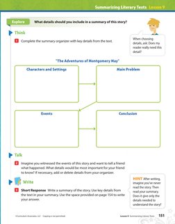 Summarizing Literary Texts Lesson 9 | PDF