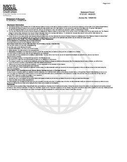 Disclosure
 
Information
 
•
 
The
 
interest
 
charge
 
on
 
the
 
Checking
 
Line
 
of
 
Credit
 
advances
 
begins
 
to