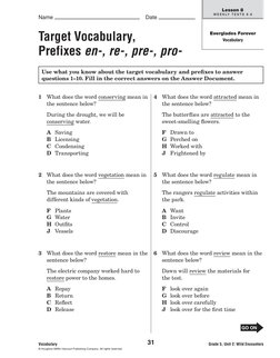 Name 
 Date 
Grade 5, Unit 2: Wild Encounters
   
Lesson 8
W E E K LY  T E S T S  8 . 6
'//.
Vocabulary
© Houghton Mifflin Ha