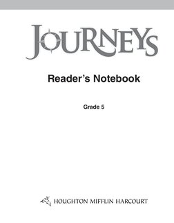 Reader’s Notebook
Grade 5
