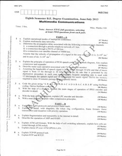 Multimedia Communication Question Papers | PDF