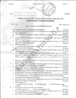 Multimedia Communication Question Papers | PDF
