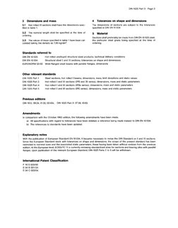 DIN 1025 Part 3: Hot Rolled H Sections | PDF | Engineering Tolerance ...