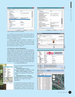 con un iPhone en la cual se puede ver la posición GPS me­
diante los metadatos EXIF. Existen varios casos curiosos en 
la red
