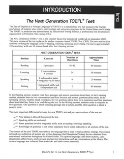 Delta's Key To The Next Generation TOEFL Test | PDF
