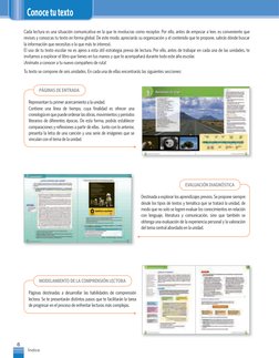 6
Índice
6
Índice
Cada lectura es una situación comunicativa en la que te involucras como receptor. Por ello, antes de empeza