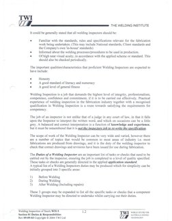 Twi Syllabus.pdf TWI CSWIP Study Guide | PDF