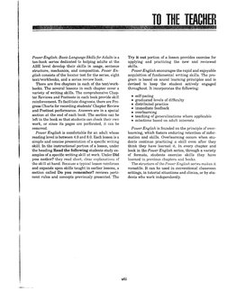 f i 
I 
, 
._'W:=-.• -
Power English: Basic Language Skills for Adults is a 
ten-book series dedicated to helping adults at t