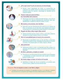 1	 ¿Por qué creer? La fe, la ciencia y la tecnología
9
9 Asumir, como seguidores de Cristo, el compromiso de 
colaborar con n