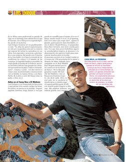 LUIS ENRIQUE
de su debut como profesional en partido de
Liga con el Sporting. Esta edición de la Copa
de Europa, con el Barça