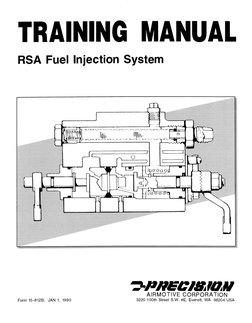 Servo Rgulator Rsa Fuel Injection System RSA Fuel Injection System Training Manual | PDF | Throttle | Fuel Injection
