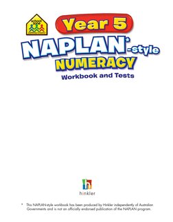 Year 5 NAPLAN Practice Workbook | PDF | Mathematics | Arithmetic