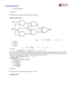 byjusexamprep.com  (https://byjusexamprep.com/)
 
2 
d. 3-input XOR gate 
Answer (c) 
3. The output of the combinational ci