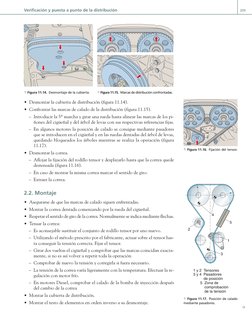 Verificación y puesta a punto de la distribución
209
Y
a Figura 11.14. Desmontaje de la cubierta.
a Figura 11.15. Marcas de d