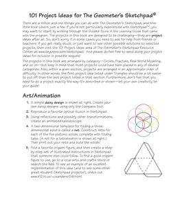101 Project Ideas for The Geometer’s Sketchpad®
There are a million and one things you can do with The Geometer’s Sketchpad,
