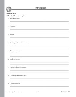 W
O
R
K
S
H
E
E
T
3
1
QUESTION SET–I
Define the following concepts:
1.
______________________________________________________