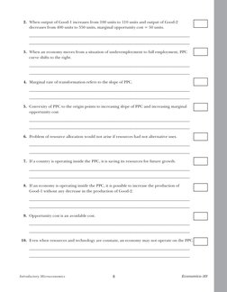 2. When output of Good-1 increases from 100 units to 110 units and output of Good-2 
decreases from 400 units to 350 units, m