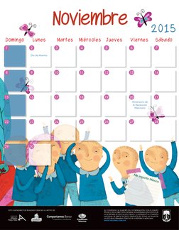 Me importa México
2015
8
29
9
30
5
2
1
6
3
7
4
14
15
22
17
10
24
16
23
18
11
25
19
12
26
20
13
27
21
28
Día de Muertos
Aniver