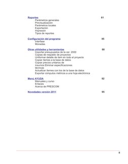 Reportes                                                                                            61
Parámetros generales
P