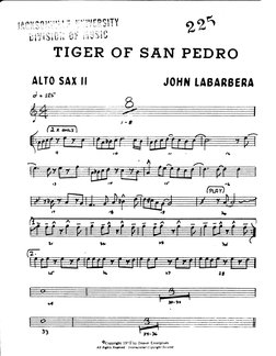 Tiger of San Pedro - Full Big Band - Bill Watrous PDF | PDF