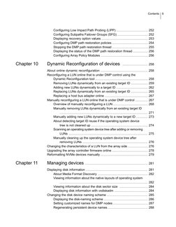 Configuring Low Impact Path Probing (LIPP) .............................. 252
Configuring Subpaths Failover Groups (SFG) ....