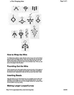 Free Wire Jig Patterns for Jewelry | PDF | Wire | Manufactured Goods